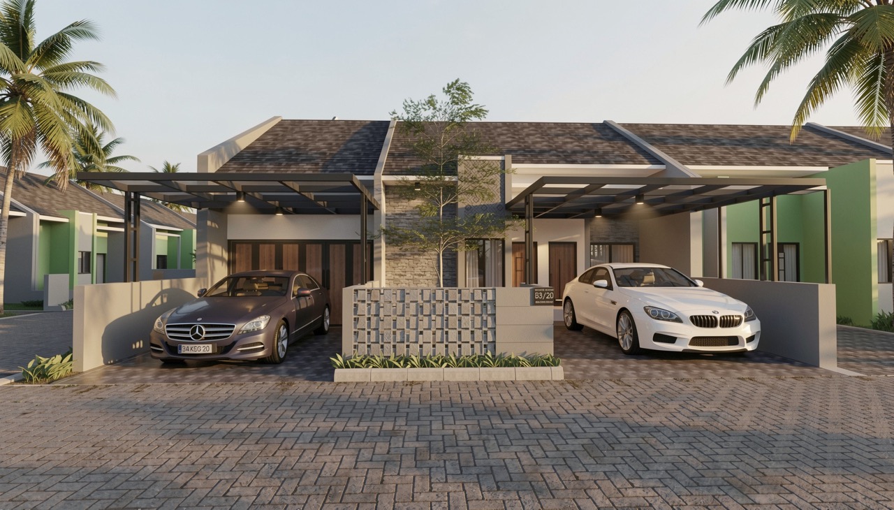 Desain Rumah Modern Tropis - Mr. B