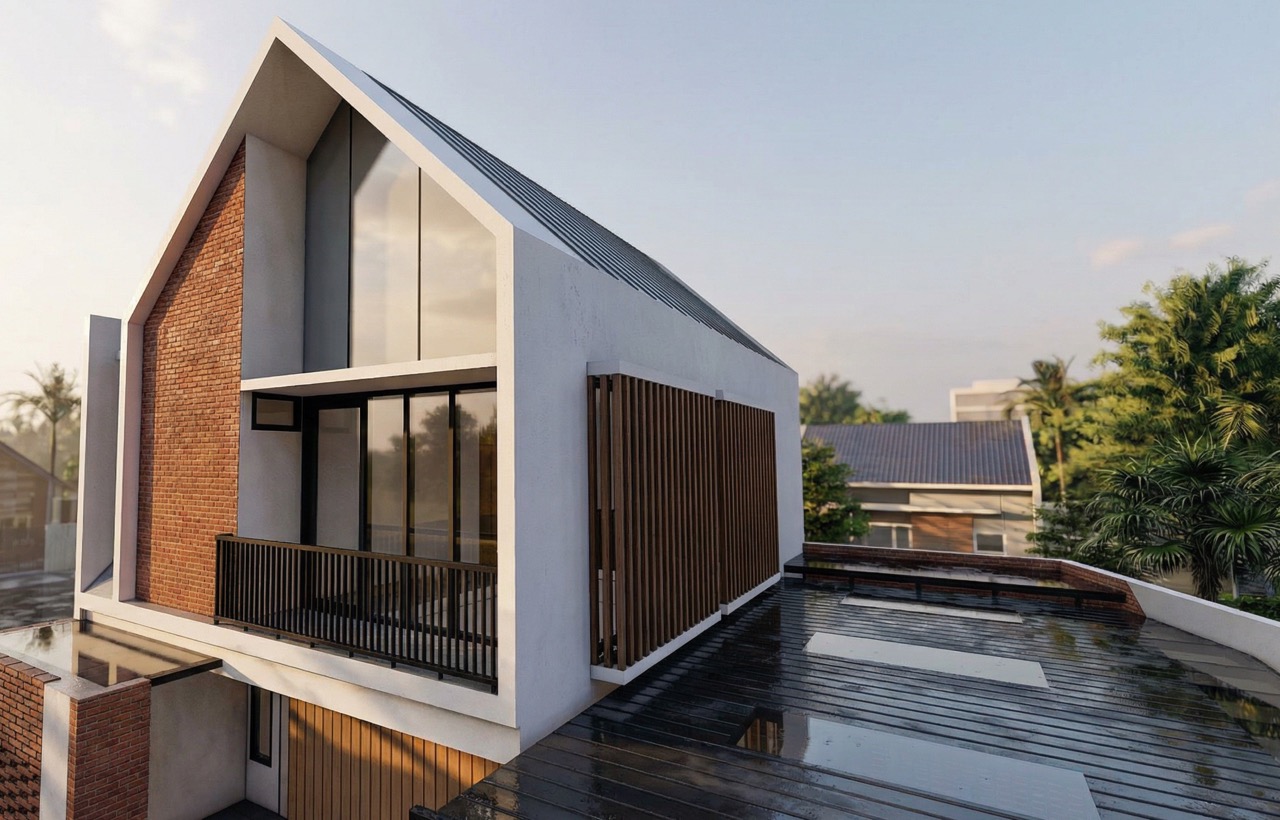 Desain Rumah Scandinavian Industrial di Jogja