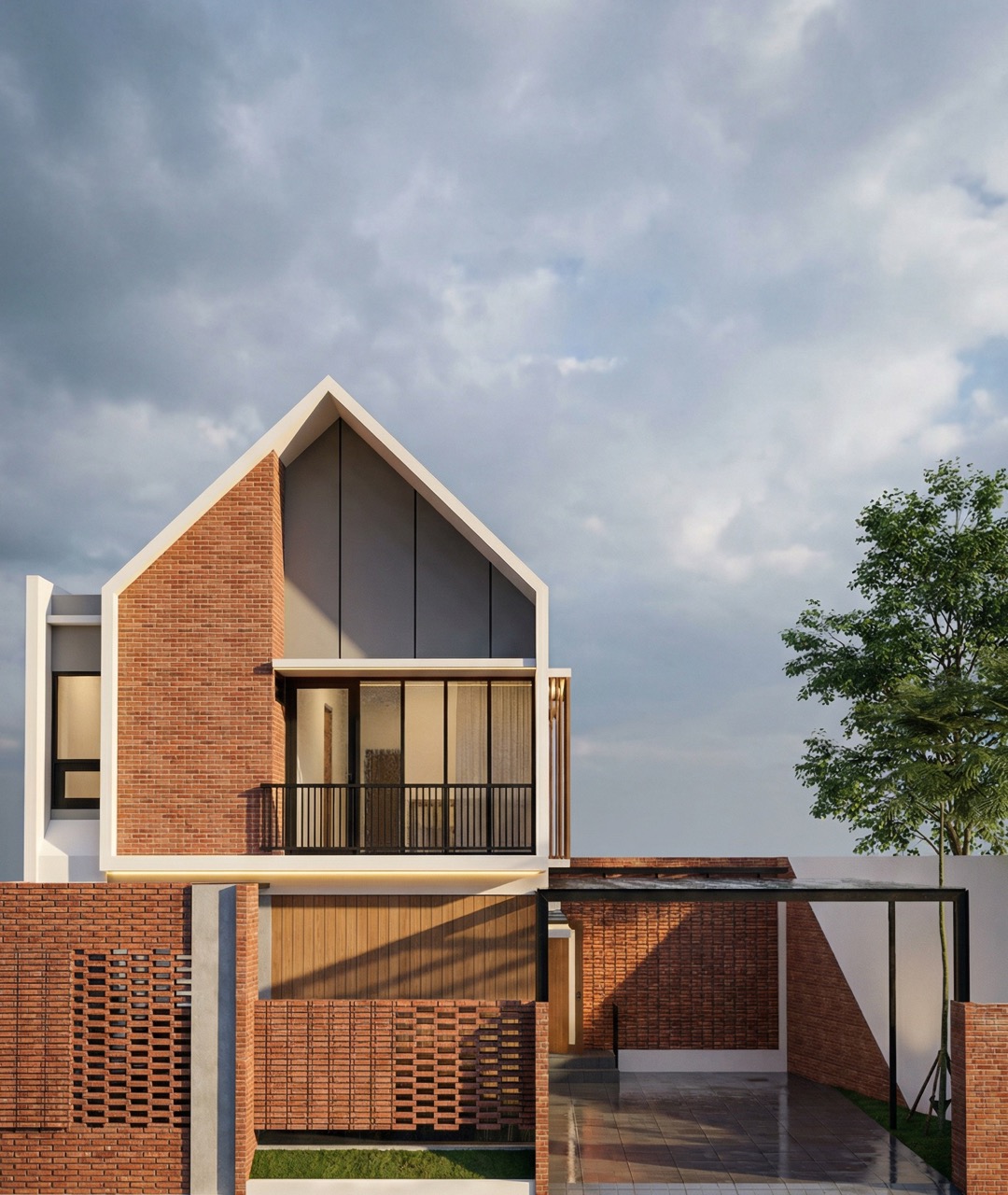Desain Rumah Scandinavian Industrial di Jogja