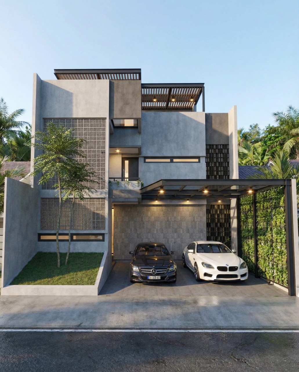 Rumah Modern Brutalism