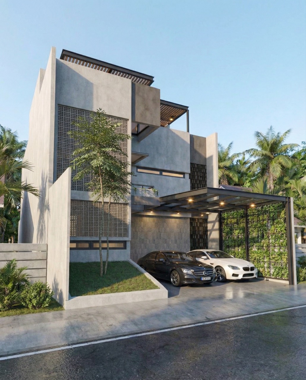 Rumah Modern Brutalism